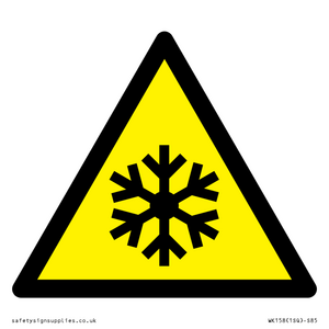 W010 Warning: Low temperature/freezing conditions